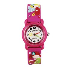 JNEW 孩童粉紅仙女手錶
