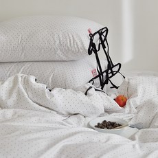 maatila 可愛氛圍蝴蝶結蛋糕被套, 牛奶豹紋