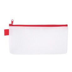 Lan CHYn 連勤牌文具 R PEVA 環保無毒夾網袋 票據 LCM-01, 1個, 110 x 220mm