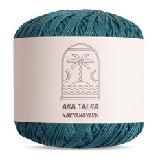 Asa Taesa亞麻混紡編織線, 515（土耳其綠）, 1捆