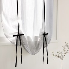 까사베르데 로웰 스트라이프 봉집형 롤업 커튼 긴창