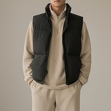 男女通用 YTCLOSET 高領雙向雪巴鋪棉背心