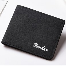 DeepTalk 男用超薄帆布卡片短夾 DT0915