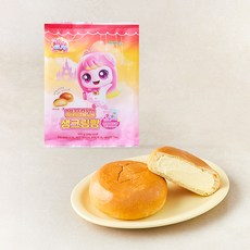 프레시오늘 캐치티니핑 우리밀 애플망고 프랑스 생크림빵, 130g, 1개, 1개입