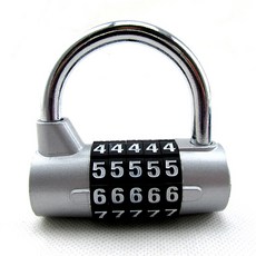 HANEE 5段圓筒密碼鎖 撥盤鎖, 1個