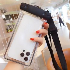 堅固厚背帶包型手機防水包, 黑色, 1個