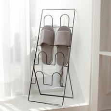 現代4層室內鞋收納架, 深棕色, 1個