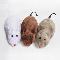 티티펫 움직이는 태엽쥐 고양이 장난감, 랜덤 발송, 3개