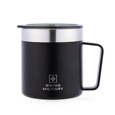 SWISS MILITARY Bern Camp 保溫保冷馬克杯 350ml OKK-TY350, 霧面黑, 1個