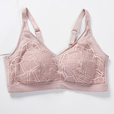 벌집 패턴 우아한 레이스 얇은 노와이어 임산부 브래지어