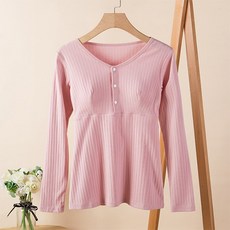 LUNA GLAM 孕婦三扣哺乳上衣 CHS178