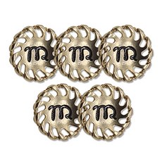 코트 가디건 단추 은비 18mm, 골드, 5개