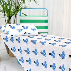 제이유니 유아용 시어서커 블랭킷 + 토들러 베개 세트, 애디