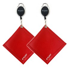 TUNT GOLF Lil 高爾夫毛巾 2入, 紅色