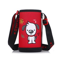 Hanbomnuri 斜背肩帶水瓶收納包, 1個, 小狗