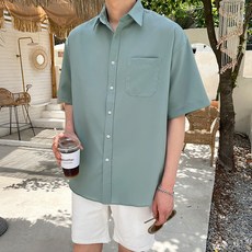 조군샵 남성용 빅사이즈 링클프리 반팔 셔츠 JG1891