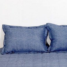 MuyBien 素色枕頭套 含枕芯, 藍色