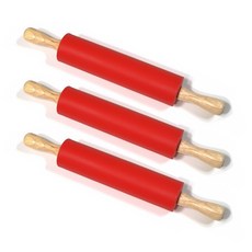 矽膠迷你擀麵棍 紅色