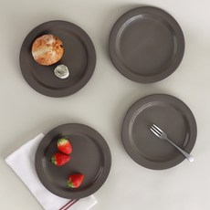 바이림 원형접시, 딥브라운, 4개