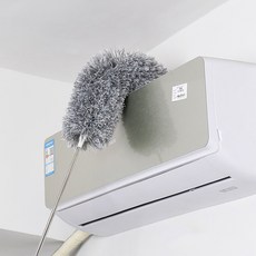 mootagonglivingmarket 可調節長度超細纖維靜電長柄除塵撢 2.8m, 可調節長度除塵撢, 1個