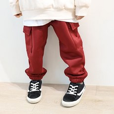 兒童刷毛Market縮口褲