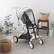 MOMNEST 嬰幼兒用C型三輪車透明推車罩, 1個, 雨罩