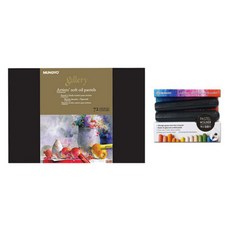 MUNGYO 油性蠟筆盒+蠟筆夾 2入, 72色