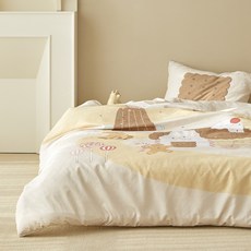 兒童親膚薑餅屋薄被枕套組 SS, Cookie Home