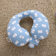 to tots 嬰幼兒用四季汽車安全座椅頸枕, 快樂狗藍色, 1個