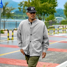 Rugged House 男士全天棉質圓領開襟衫