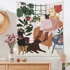 北歐插畫掛牆布藝海報 013 GT3001