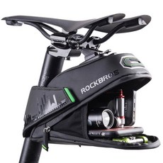 Rock Bros 自行車包馬鞍包小號 C27, 黑色, 1入