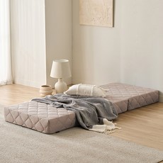 삼익가구 번느 접이식 토퍼 매트리스, 베이지, 16cm