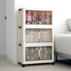 주앤지 대용량 양문형 이동 접이식 다용도 폴딩 수납장