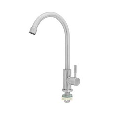 手易坊 不鏽鋼檯面可旋立栓 360度旋轉 304不鏽鋼 1/2"(4分)螺牙, 1入