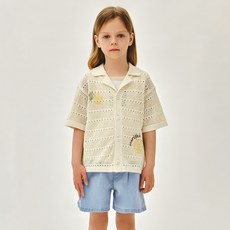 마리떼프랑소와저버 아동용 HALF SLEEVED KNIT CARDIGAN