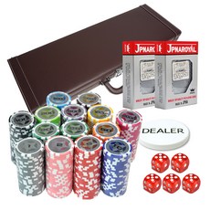 Funicampble Star Clay Chip 500p+棕色皮套+JPNAROYAL 卡片 2p+禮品套組, 混合顏色