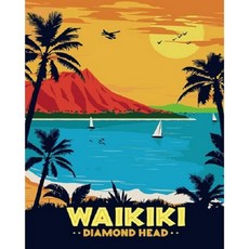 Momofix Painting DIY 數字油畫套組 30 x 40 cm, 威基基