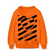 NEOZZANG 男款Mystery印花刷毛連帽長袖上衣