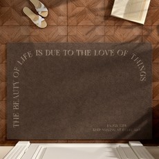 PEONIST 法式室內設計地墊, 棕色方形