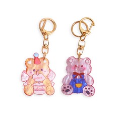 Merciband 小熊鑰匙圈 2款組