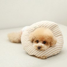 It's Dog 有機居家護理寵物頭套 條紋款 1個 M號