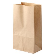 多裝牛皮方底紙袋 中, 單一顏色, 300個