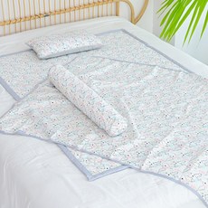 아띠블랑 유아용 인견 침구 4종세트, 디노포레스트