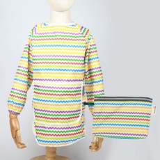 베베슈에뜨 아동용 방수 긴팔 미술가운 + 파우치 세트, 후리링