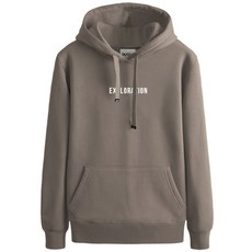 DUCLY 刺繡大碼拉絨連帽衫 DUC-804