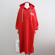 iyaan 孕婦加絨連帽連身裙