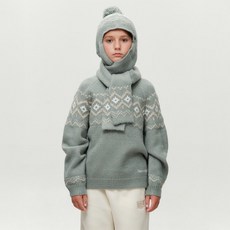 MaritheFrancoisGirbaud 北歐風針織巴拉克拉瓦圍巾