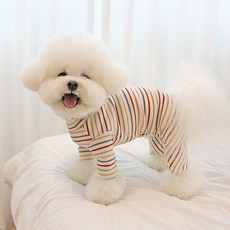 ITS DOG 狗狗PANTONE條紋連身衣, 1個, 粉紅色