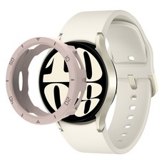 SPACE SHIELD 馬卡龍錶圈環 Galaxy Watch 相容保護殼 44mm, 沙粉色